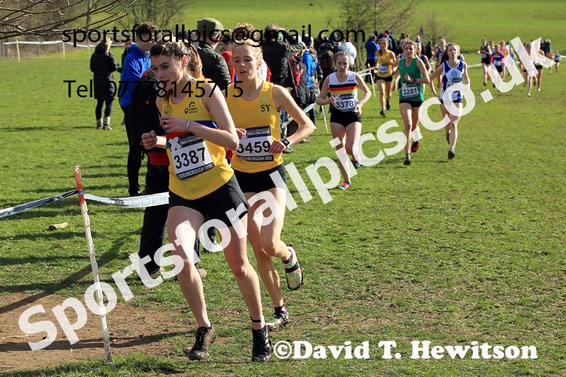 Womens Under-20s 2022 CAU Inter Counties Cross Country, Prestwold Hall, Loughborough.  Photo: David T. Hewitson/Sports for All Pics
